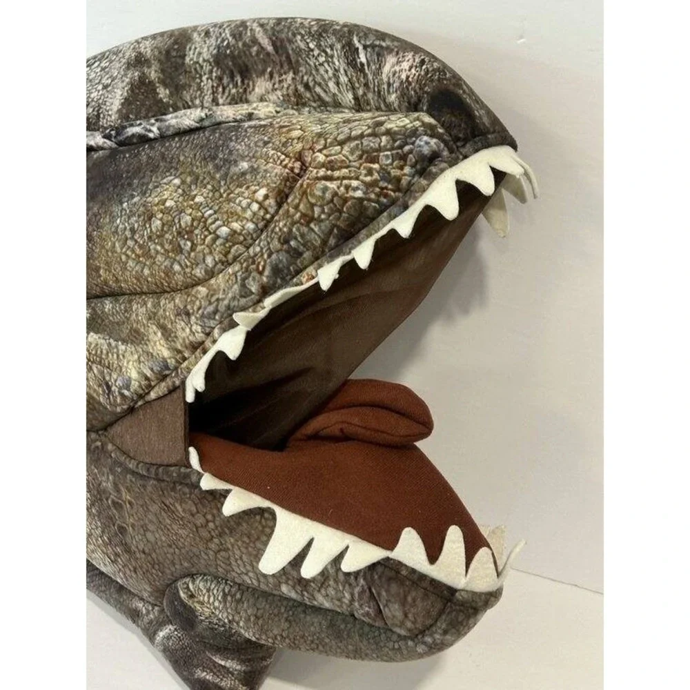 Jurassic World Greeter Foam Head Dinosaur T-Rex Mask Halloween Costume Dan Dee